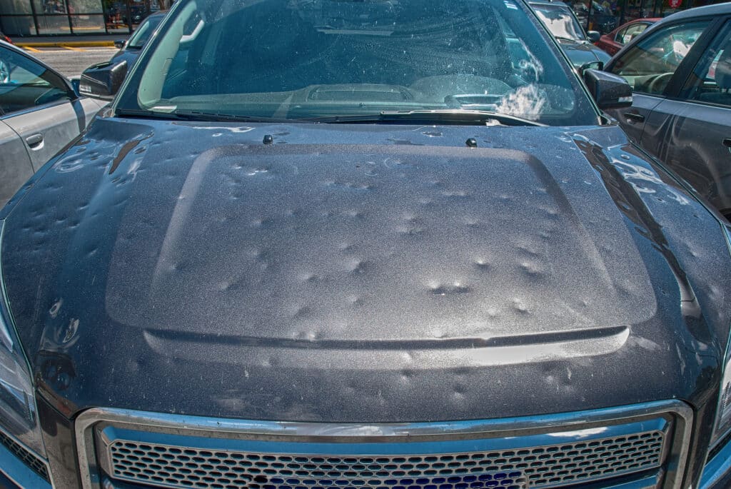 Vehicle hail damage